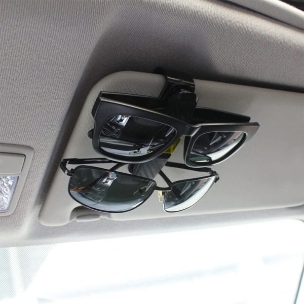 Portable Ticket Card Clamp Car Sun Visor Sunglasses Glasses Clip Holder